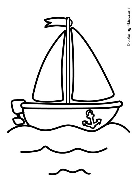 boat ship transportation  printable coloring pages