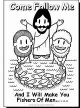 Fishers Men Bible Sunday School Coloring Pages Kids Jesus Preschool Story Lessons Activities Crafts Choose Poster Gif Verse Board sketch template