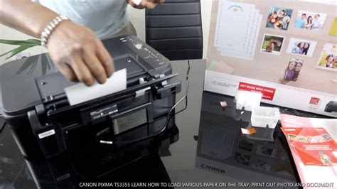 canon pixma ts learn   load  paper   tray print