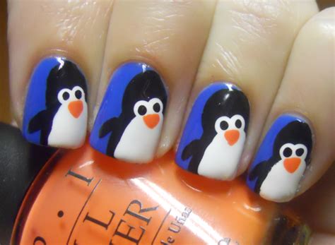 holy manicures penguin nails