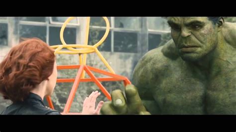 Black Widow And Hulk Romantic Scenes Avengers Age Of U