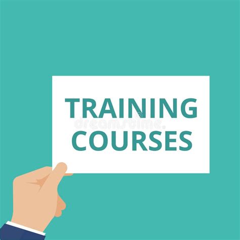text sign showing training courses stock illustration illustration