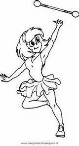 Twirling Baton Twirler sketch template