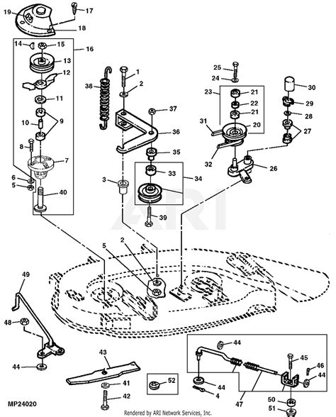 john deere  mower deck belt diagram wiring diagrams manual