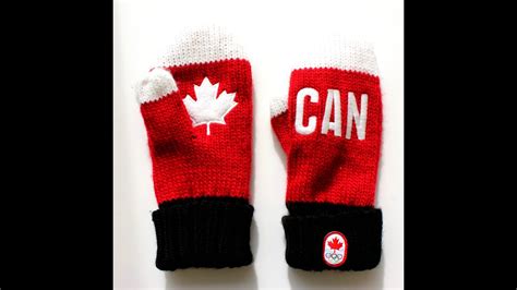 canadian olympic team hbc red mittens sochi  youtube