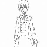 Butler Sebastian Xcolorings sketch template