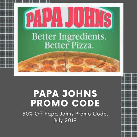 30 Off Papa Johns Coupons Promo Codes July 2019 Papa Johns Promo