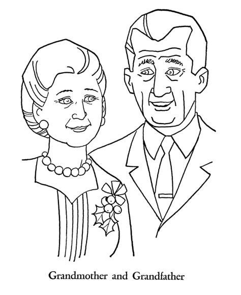 grandparents day coloring pages grandmother  grandfather coloring