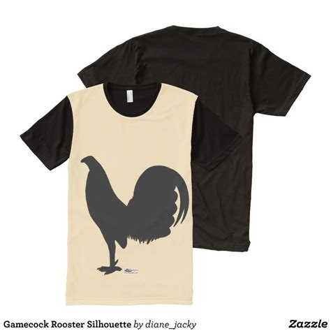 Gamecock Rooster Silhouette All Over Print Shirt Visually Stunning