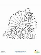 Turkey Coloring Gobble Pages Thanksgiving Network Kids sketch template