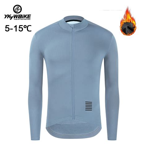 Ykywbike Winter Cycling Jersey Men S Thermal Fleece Bicycle Clothing