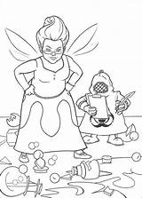 Coloring Pages Shrek Fairy Witch Godmother Wicked sketch template