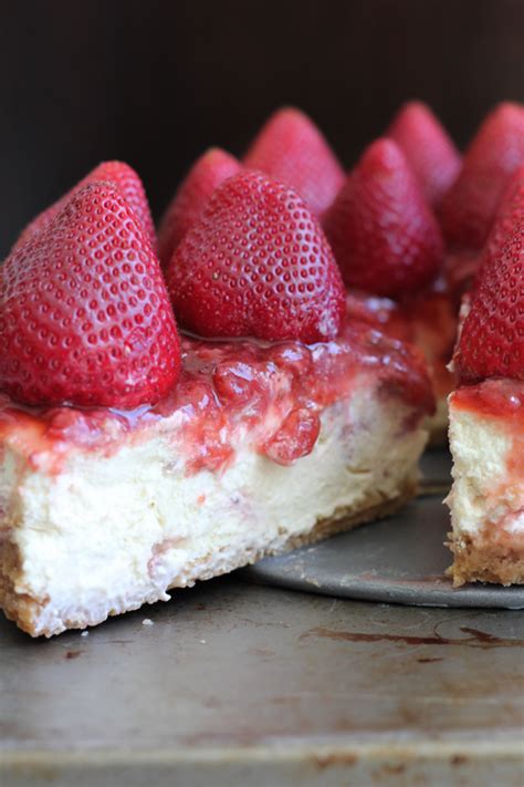 classic strawberry topped cheesecake  giveaway hip foodie mom
