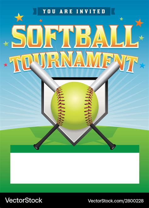 softball tournament flyer template