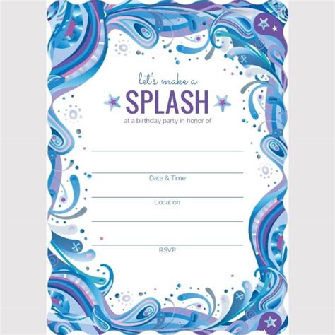 blank party invitations  editable psd ai vector eps format