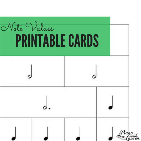 small alphabet printable cards   piano  lauren
