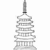 Temple Coloring Pages Mandir Colouring sketch template