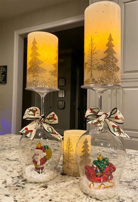 100 Easy To Make Wine Glass Christmas Decorations To Bring The Festive