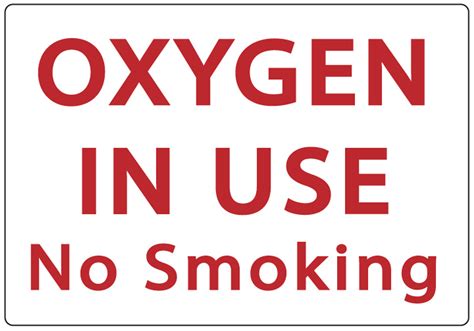 oxygen    smoking sign safety signs zing