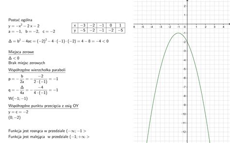 f x x² 2x 2 narysuj wykres tej funkcji i opisz jej przedziały