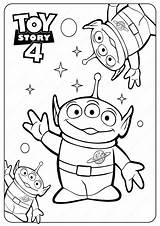 Coloring Toy Story Pages Disney Pixar Kids Printable Forky Aliens Children Colouring Alien Sheets Peep Bo Buzz Lightyear Choose Board sketch template