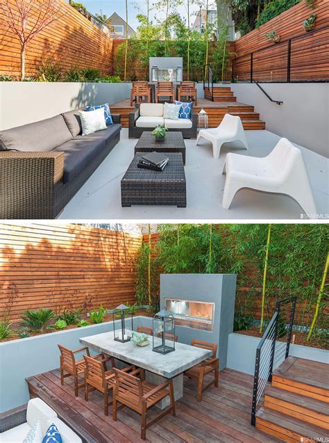 backyard design idea  multiple levels  define  areas   backyard contemporist