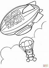 Fallschirm Paracadute Zeppelin Supercoloring Kleurplaat Wocka Malvorlage Kleurplaten Misti Ausmalen sketch template