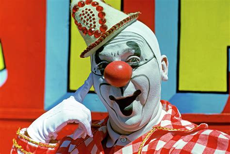 circus clown smiling  photograph  vintage images