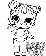 Coloring Surprise Baby Cat Lol Pages Print Doll Color Sheet Printable Sheets Topcoloringpages Small sketch template