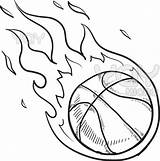 Coloring Basketball Pages Printable Print sketch template