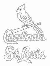 Cardinals Louis Coloring St Pages Logo Printable Mlb Stencil Drawing Baseball Blues Book Arch Supercoloring Cardinal Stl Color Bird Stencils sketch template