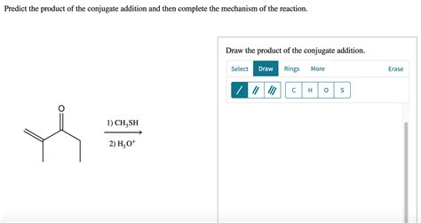 solved predict  product   conjugate addition  cheggcom