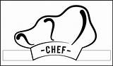 Chef Hat Coloring Pages Sheet Printable Print Color Getcolorings Chefmaster Little sketch template