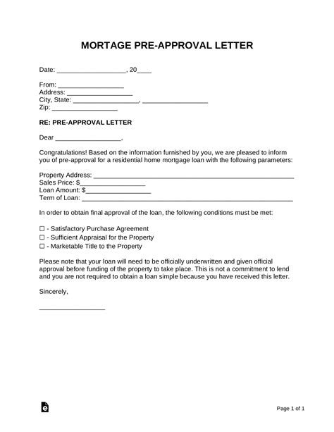 fake mortgage pre approval letter