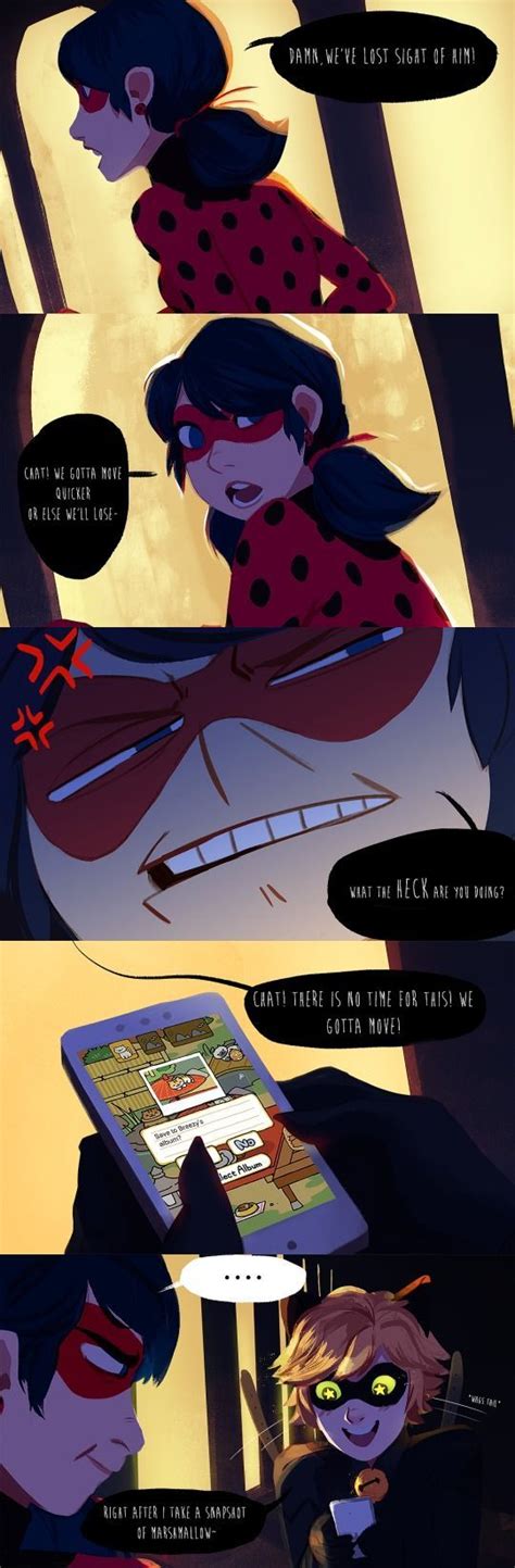Ladybug And Cat Noir Comic Neko Atsume Crossover