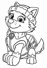 Paw Coloring Pages Patrol Colouring Kids Az Sheets Everest sketch template