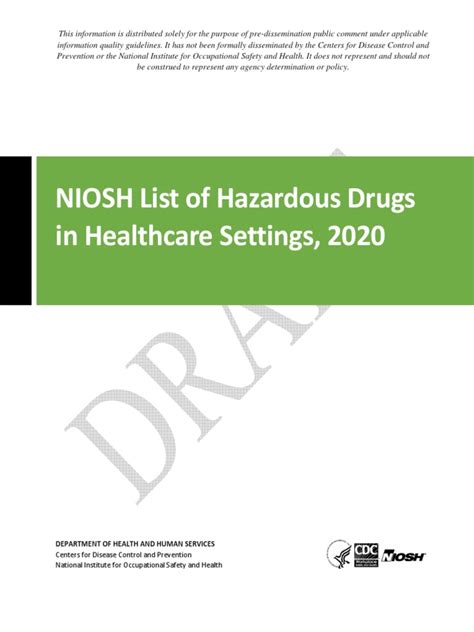 niosh hazardous drugs list   chemotherapy toxicity