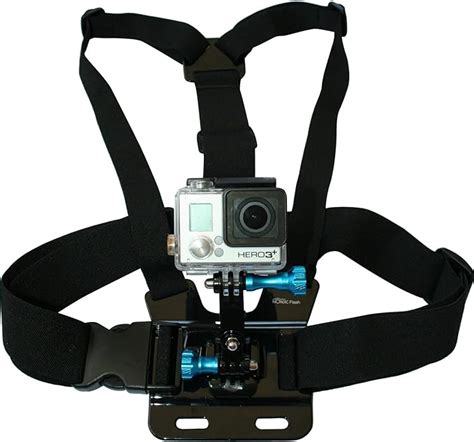amazoncom chest mount harness  gopro cameras adjustable body strap rig