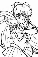 Coloring Pages Line Anime Color sketch template