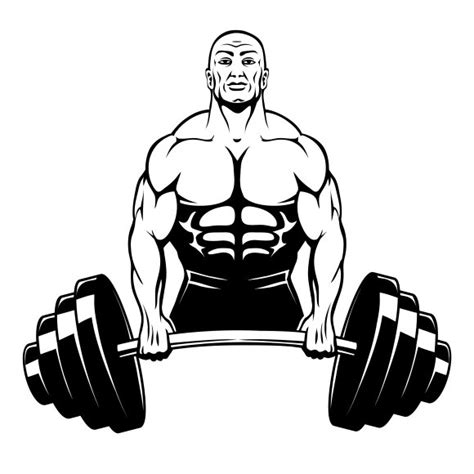 Vector Muscle Man Bodybuilder ~ Graphics ~ Creative Market