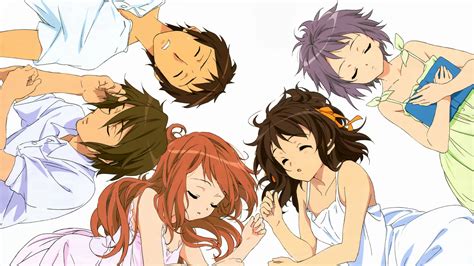 Download Wallpaper 1920x1080 Anime Crowd Sleep Bed Top
