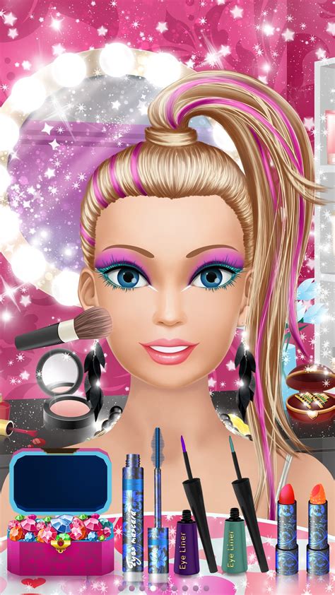 pop star salon spa makeup and dressup free girls fashion makeover