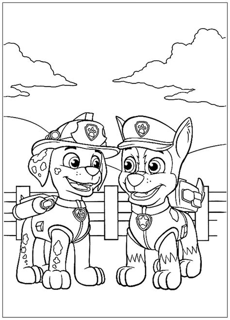 paw patrol  kids paw patrol coloring page   details