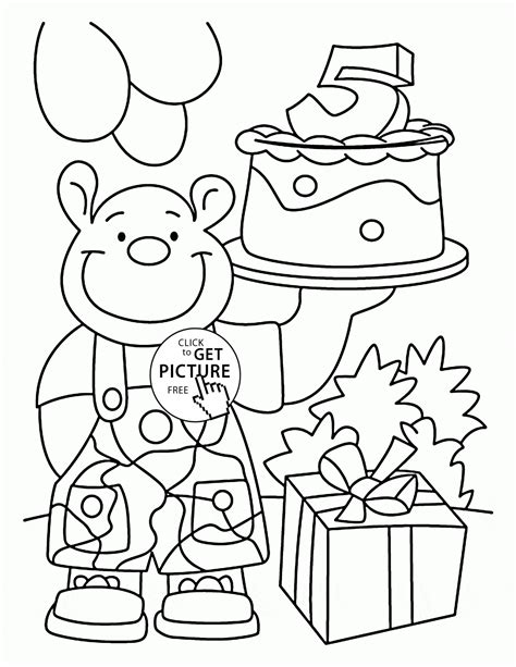 happy  birthday card coloring page  kids holiday coloring pages