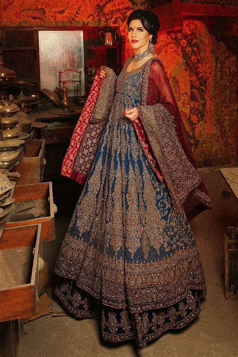 Aisha Imran S Pakistani Walima Bridal Dresses In Vibrant