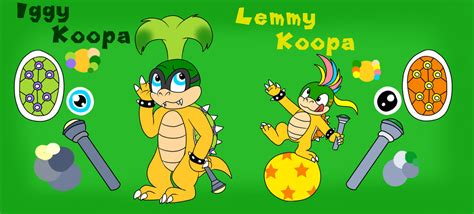 koopaverse ref iggy  lemmy koopa  raindroplily  deviantart