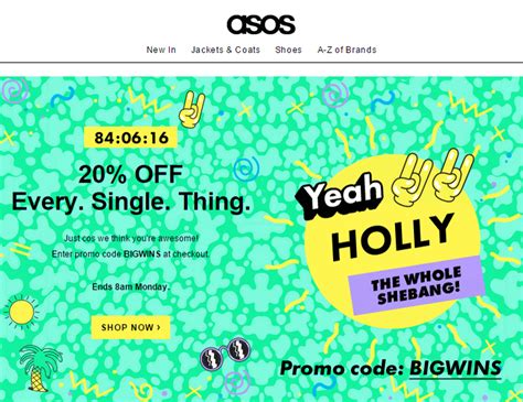 asos email    personalized   counts    moment  sale ends