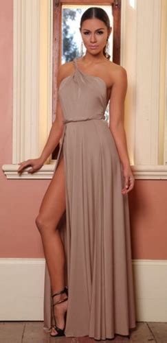 elegant and classy high slit dresses to look splendid ohh my my