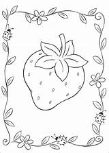 Strawberry Coloring Pages Fruit Para Big Dibujos Shortcake Colorear Fresas Fresa Print Kids Pretty Color Sheets Hellokids Colouring Strawberries Printable sketch template