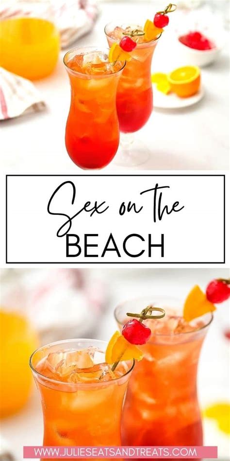 Easy Sex On The Beach Cocktail Recipe Julie S Eats And Treats